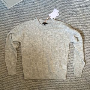 Quince Gray Alpaca Wool Sweater Small